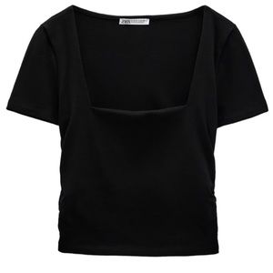 Zara side ruched top